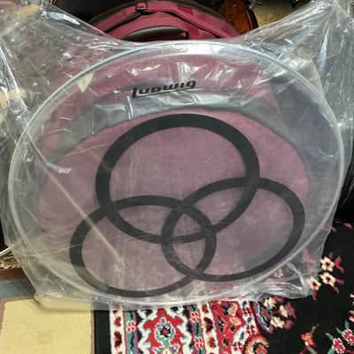 Remo John Henry Bonham “Bonzo” 26” Bass Drum Head Holy Trinity 2026 - Black Matte Oracal 651 image 6