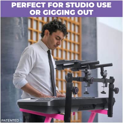 Liquid Stands 2 Tier Keyboard Stand Attachment - Adjustable for 54-88 Key Music Keyboards & Synths image 7