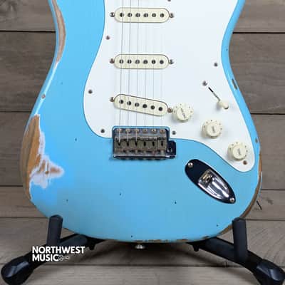 2022 Fender Custom Shop '59 Stratocaster Daphne Blue Heavy Relic image 1