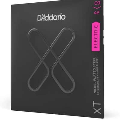 D'Addario XTE0942 Electric Guitar Strings XT Nickel, Super Light 09-42 image 2