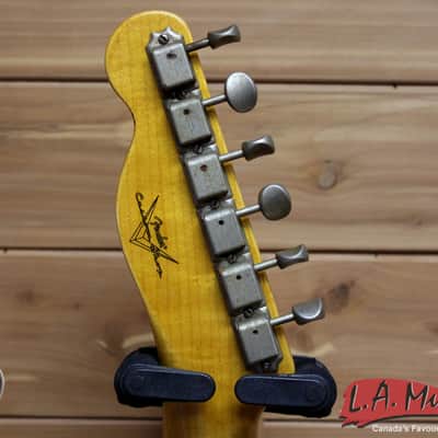 Fender Custom Shop 1952 Telecaster Relic Black Over Candy Apple Red 9238001608 image 6