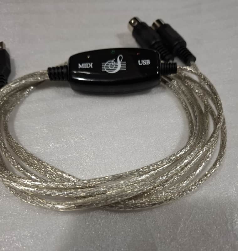 USB to Double Midi Cable Converter - for Windows and Mac image 1