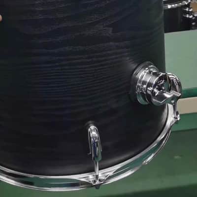 HXM 14” X 14” Mesh BLACK WOOD Floor Tom for Roland Alesis Lemon Kit VAD image 2