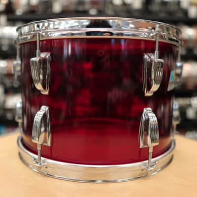 Vintage 70s Ludwig 9x13" Vistalite Tom (Red Acrylic) image 7