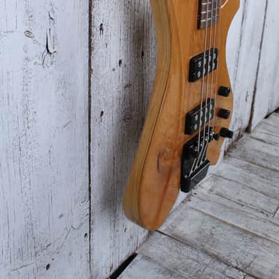 Sozo Render Series Render Bass 4 String Electric Bass Guitar Maple Burl Top image 9