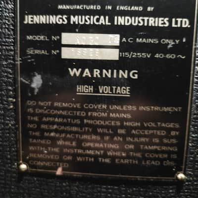 Vox AC-30/6 Twin Top Boost 3-Channel 30-Watt 2x12" Guitar Combo 1963 - 1965 - Black with Brown Diamond Cloth image 15