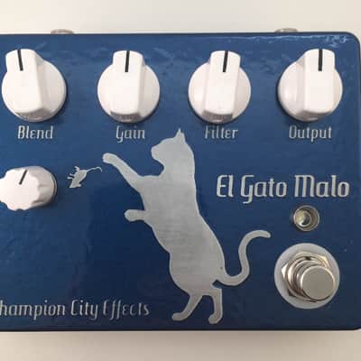 Champion City Effects El Gato Malo 2016 Acid Etched/Metallic Blue image 1