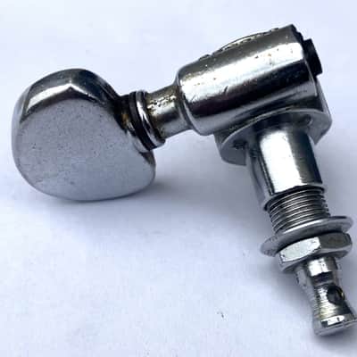 Grover- Pat. Pend tuner, bass side, chrome, VINTAGE image 2