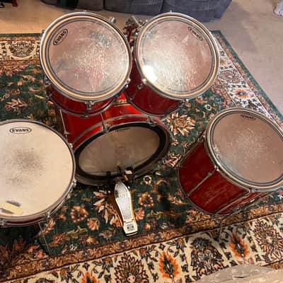 Immagine Sonor Force 1000 Made In Germany 1990's - High Gloss Red - 11
