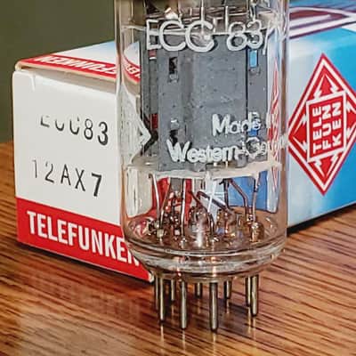 12AX7/ECC83 Telefunken Perfectly Balanced Medical Red Tip MaxiPreamp2/TV7 Tested ( 1 )Tube Lot image 1