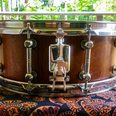 Brady 14x5.5 Jarrah Stave Snare Drum Early ’90s image 5