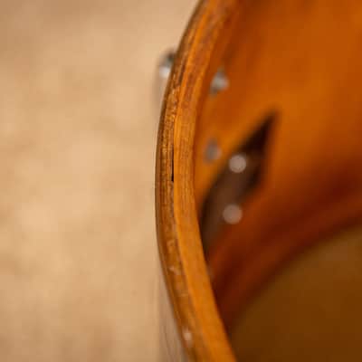 1970s Tempro Tiger Eye's Pearl Drum Set 14x20 8x12 and 16x16 image 23