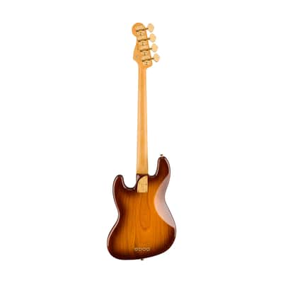 Fender 75th Anniversary Commemorative Jazz Bass Guitar, RW FB, 2-Color Bourbon Burst image 2