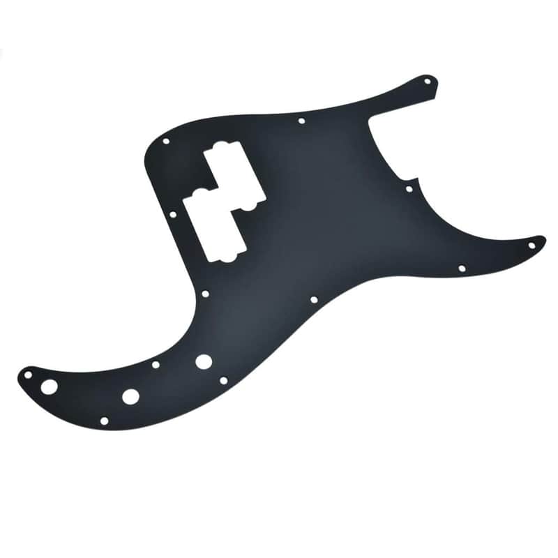 Matte Aluminium Precision Bass Style Pickguard Metal Anodized P Bass Pick Guard Scratch Plate For American/Mexican Precision P Bass Matte Black image 1