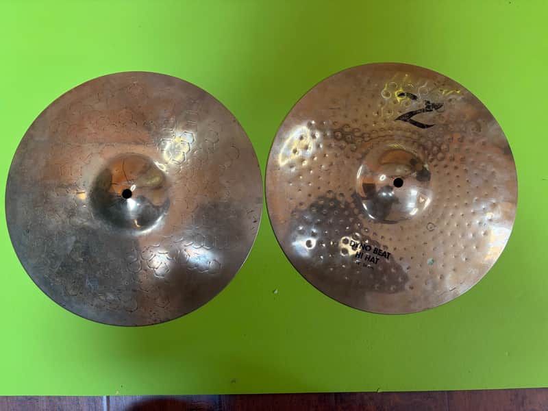Zildjian 14" Z Series Dyno Beat Hi-Hat Cymbals (Pair) 1986 - 1993 - Brilliant