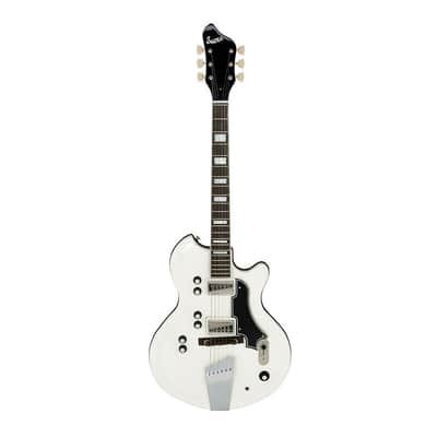 Supro 1593EW Martinique Dual Pickup Americana Series Electric Guitar Ermine White