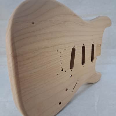 Unfinished Alder SSS Hardtail guitar body - fits Fender Strat Stratocaster necks J2395 image 6