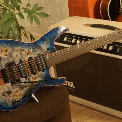 Ibanez S1070PBZ-CBB 2016 Cerulean Blue Burst prototype image 2
