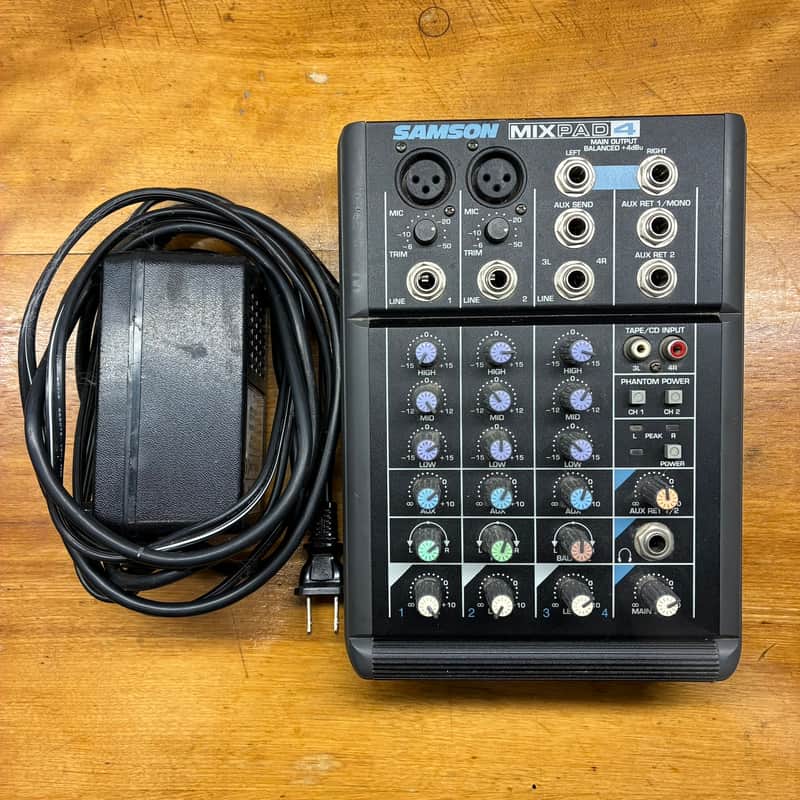 Samson MixPad 4 Compact Mixer - Black image 1