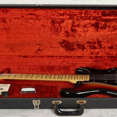 1977 Fender Stratocaster Sunburst Electric Guitar w/ Original Case image 2