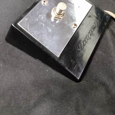 Ampeg Reverb Footswitch 1960s Black/ Chrome Rare Original Part Reverberocket and others image 2