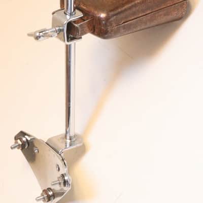Slingerland Cocktail Drum Slotted Plate with 6" Spade Arm and Cowbell 1960s / INSPECTED & TESTED image 9