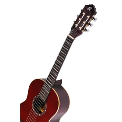 Ortega R121-3/4 WR Wine Red, inkl. Bag - 3/4 classical guitar image 4