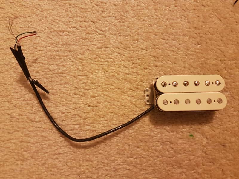 Fender USA ”DH-1” Hambucker Pickup Strat Fender Pickup, DH-1 Humbucker, US Strat Models, Parchment 2016