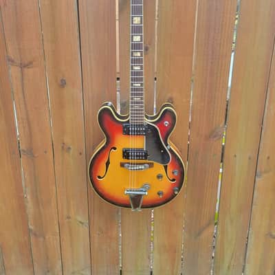 1960's Japan Made Aria 5102T Hollowbody Electric Guitar Great Player & Sound With Pro Set-up image 1
