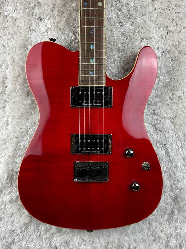 Fender Special Edition Custom Telecaster FMT HH Crimson Red Transparent image 1