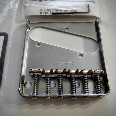 Fender Telecaster Bridge Adjustable Saddles Rare Authentic Vintage Guitar NOS Part Circa-1968-1979-Chrome image 2