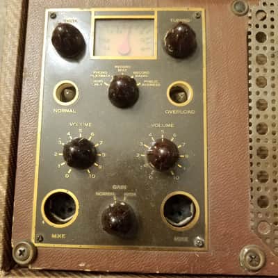 Meissner Rare Vintage lo-fi 78 33 RPM record cutting recording lathe PA System tube 9-1065 1940s - Tweed image 4