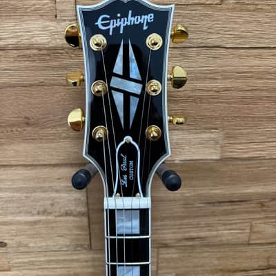 Epiphone Les Paul Custom "Inspired by Gibson Custom" Guitar 2024 - Alpine White 8lbs 5oz w/Hard Case. New! image 10