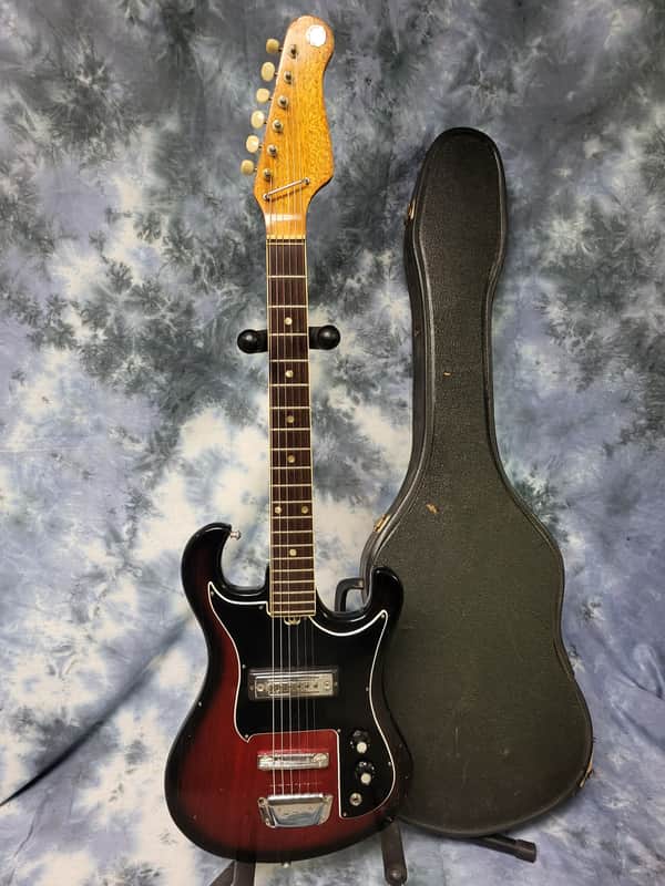 Vintage 1968 Decca DMI 199 Teisco Kawai Guyatone Redburst Single