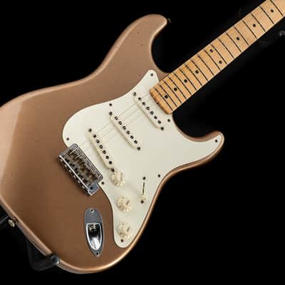 Used Fender Custom Shop '57 Reissue Stratocaster Firemist Gold Journeyman Relic image 5
