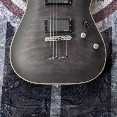 2017 Schecter C-1 Platinum with Ebony Fretboard - Satin Black image 2