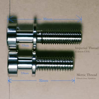 Gibson Stop Bar Brass Studs image 5