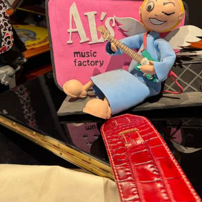 Blue Bell Straps Johnson Caiman Custom Cherry Red Exclusive for Al’s Music Factory image 14