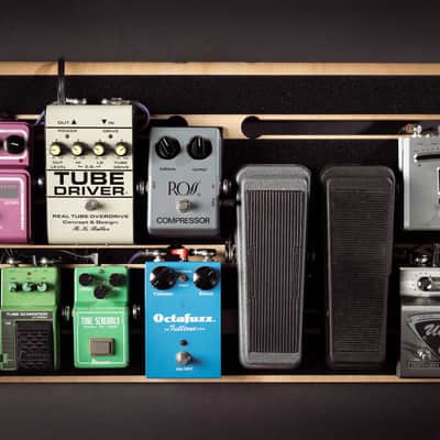 Electric Wood Company Pedalboard - 14V "The SideMan" - Beech Wood image 3