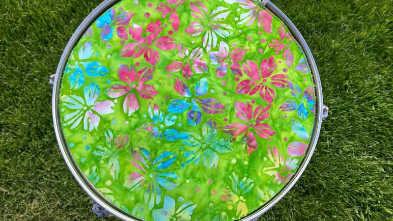 13" single layer cloth drum cover - dampener - partial mute - compare to Drum Tortillas Quesadilla or Big Fat Snare image 1