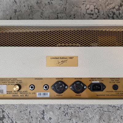 1997 Marshall 1987x Limited Edition 35th Anniversary Master volume added- White and Gold image 5