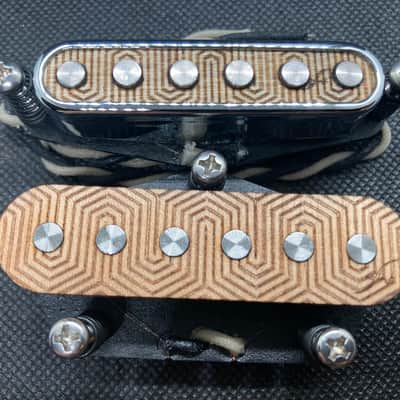 Fletcher Pickups Handwound Telecaster Pickup Set. Open neck, patterned image 1
