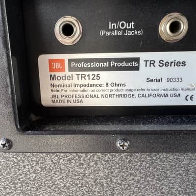Used JBL TR125 PAIR SPEAKERS image 4