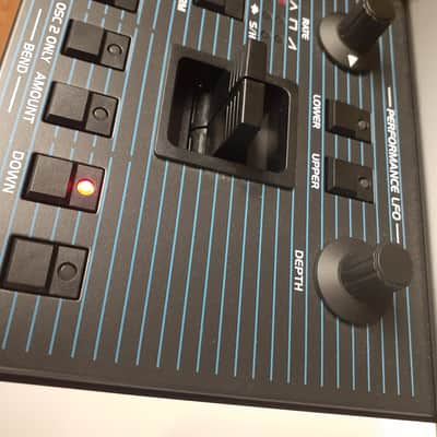 Behringer UB-Xa 16-Voice 61-Key Synthesizer 2023 - Present - Blue with Wood Sides image 8