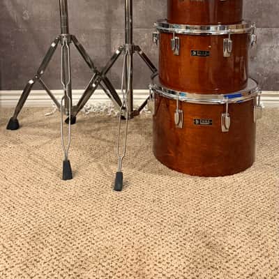 FACTORY MATCHED Tama Superstar Series Concert Toms 8/10/12/14” 1982 w/ Stands image 2