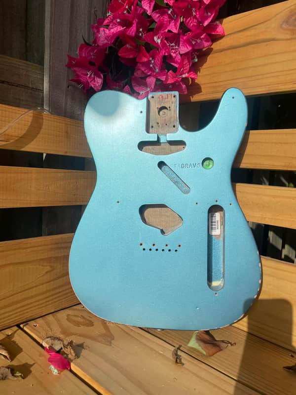 Fender Vintera 50's Road Worn Telecaster Body 2020-2021 - Nitro Lake Placid Blue