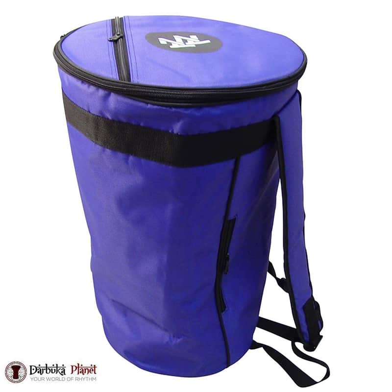 ZAZA - Professional Colorful Doumbek/Darbuka ClassicSize - Bag Carry Case - Premium Nylon Fabric Gig-bag - Blue image 1
