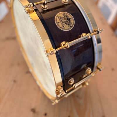 Pearl M-1946 50th anniversary snare 14x5.5” 1996 - #Black mist image 2