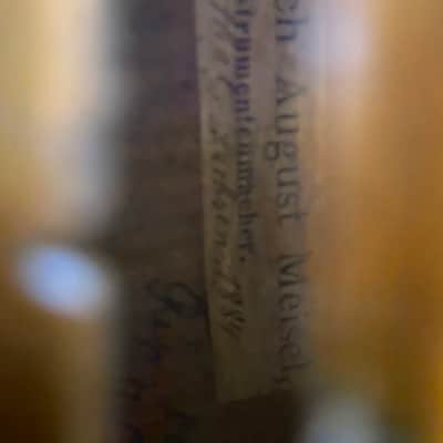 Excellent German violin by August Friedrich MEISEL 1884,Appraisal letter, Video! image 10