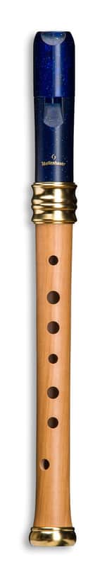 ADRI'S DREAM Soprano Recorder by Mollenhauer - Plastic/Pearwood / Blue / Single image 1